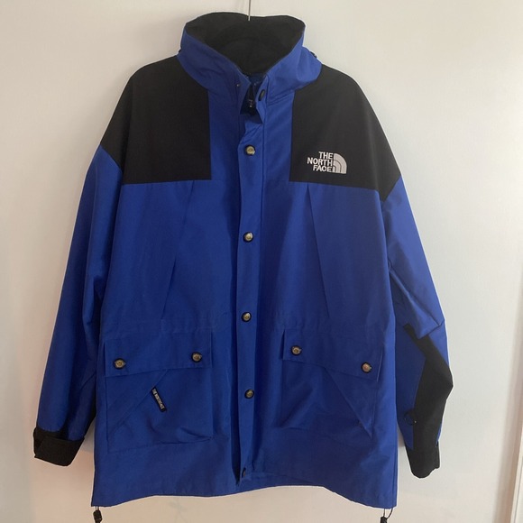 Vtg The North‎ Face Size XXL GORE-TEX Mens Shell Jacket Waterproof Blue - Picture 1 of 12
